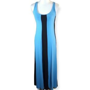AFRA BLUE & BLACK MAXI DRESS SZ.S EUC